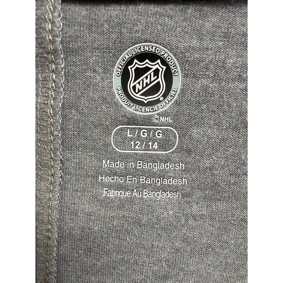 NHL State Of Hockey Womens Gray Long-Sleeve Shirt Size L 12/14 Official Licensed - Picture 2 of 5